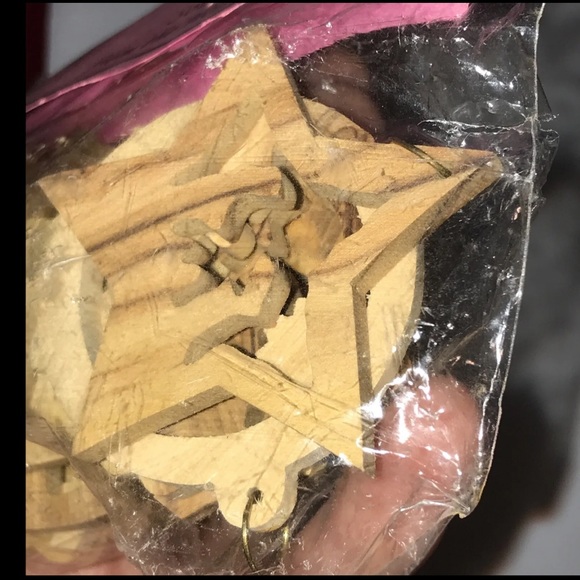 Jesus holy land ornaments ISREAL Olive Wood Christmas, Nativity, Star Bethlehem - Picture 9 of 10